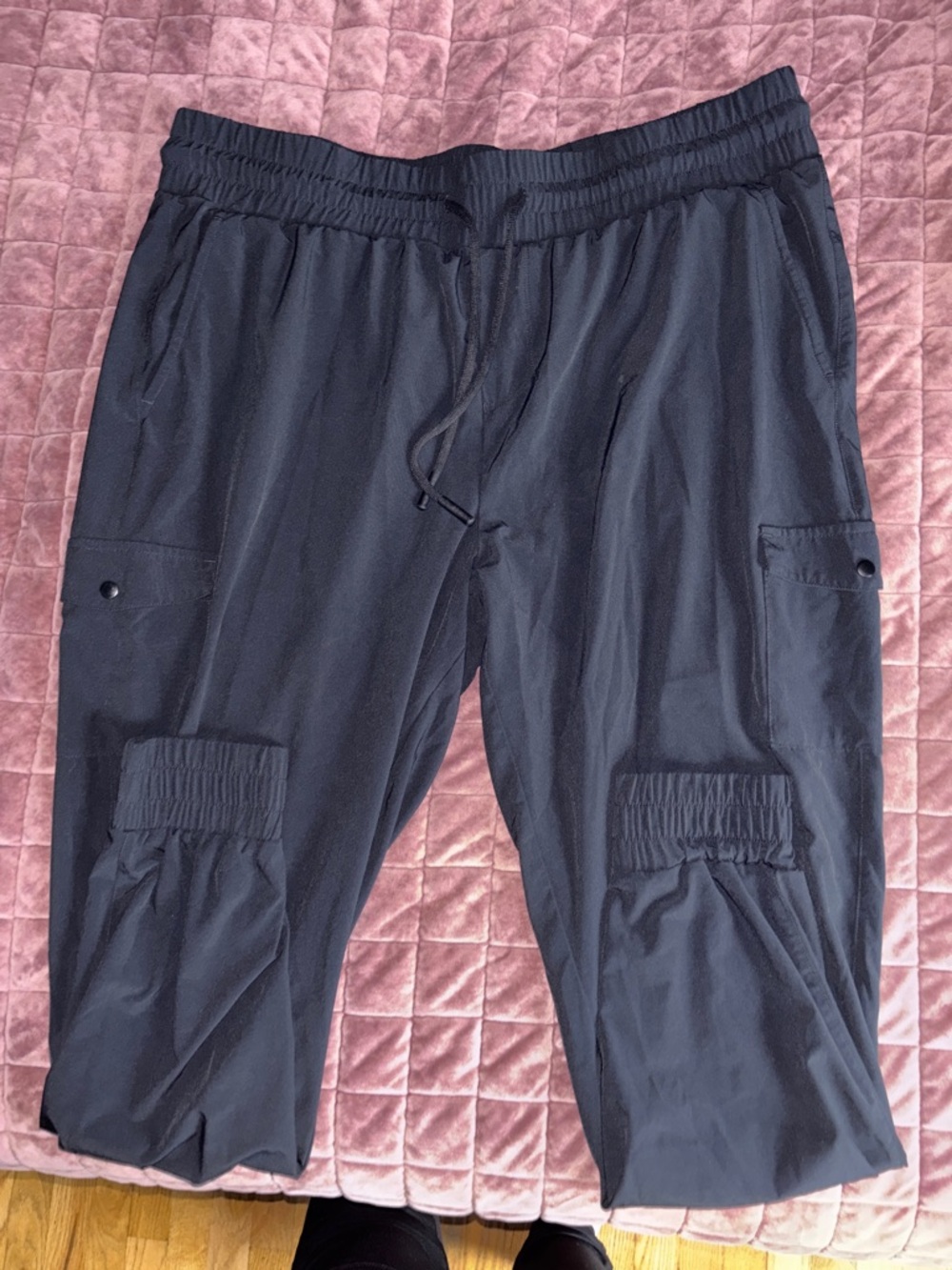 Kindred Bravely Black Cargo Jogger Track Pants